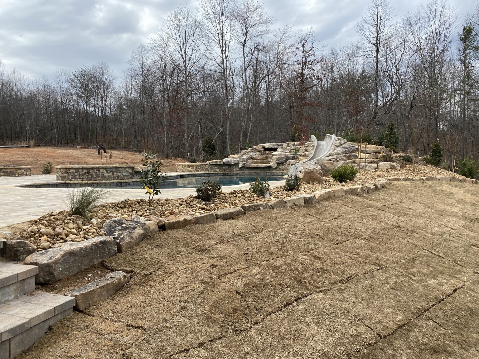Stonework and landscape installation